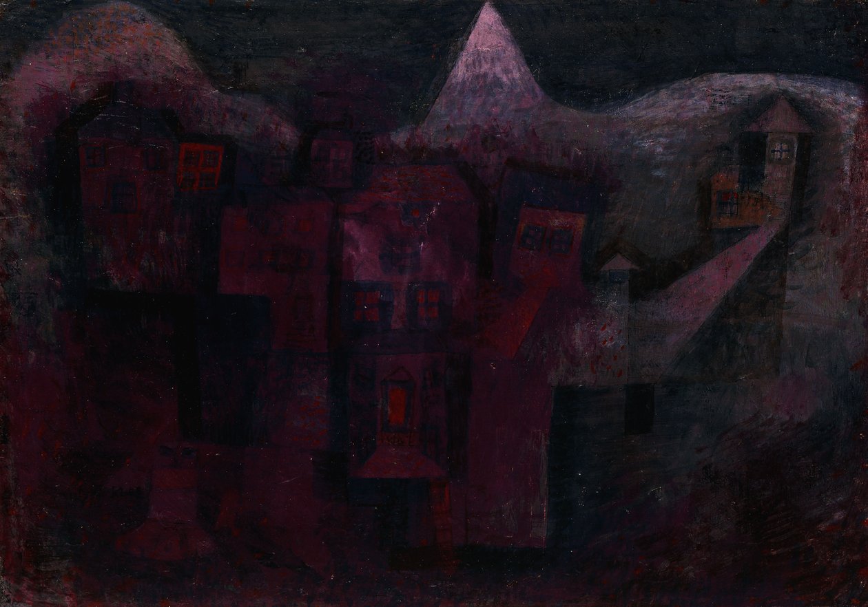Southern Mountain Village; Sudliches Bergdorf alkotó: Paul Klee