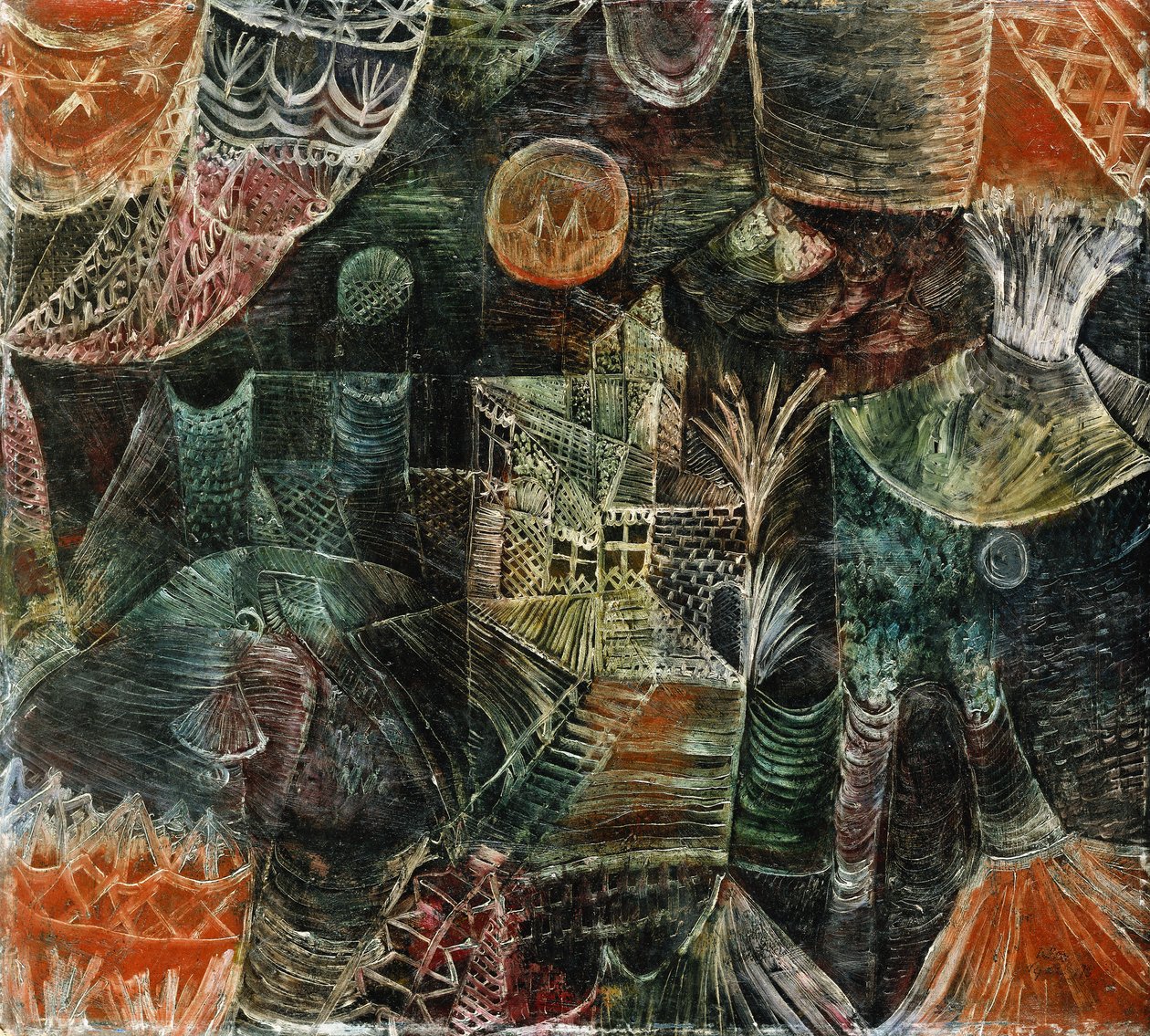 Színpadi díszlet; Buhnenlandschaft alkotó: Paul Klee