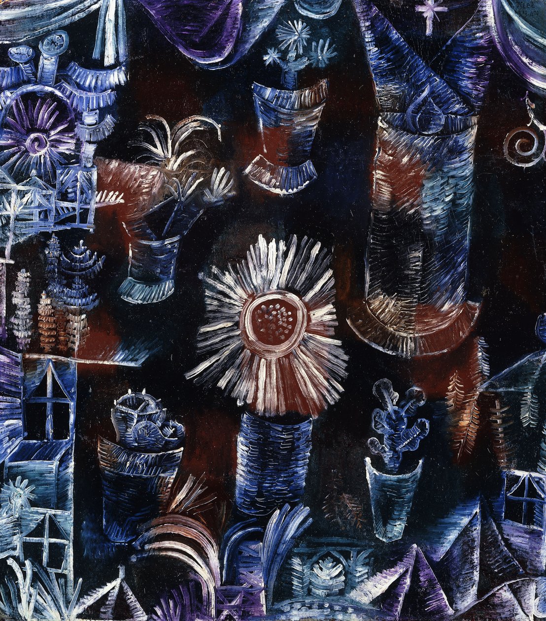 Csendélet Bogáncssal; Csendélet a bogáncsvirággal alkotó: Paul Klee