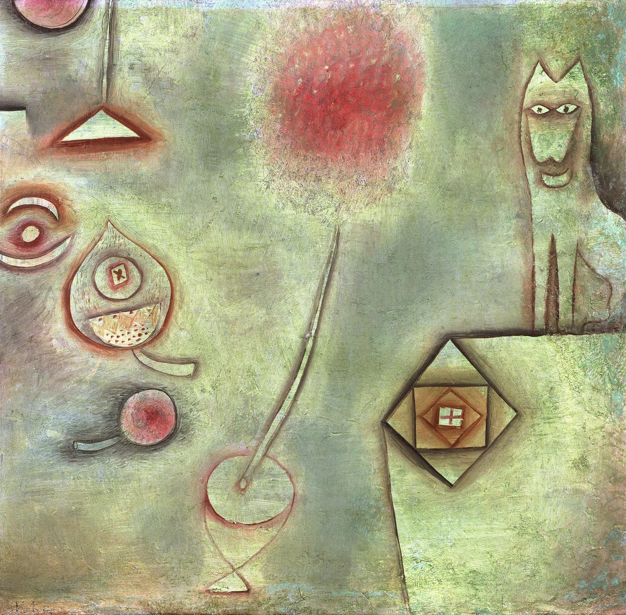 Csendélet állatszobrocskával; Csendélet állat szoborral alkotó: Paul Klee