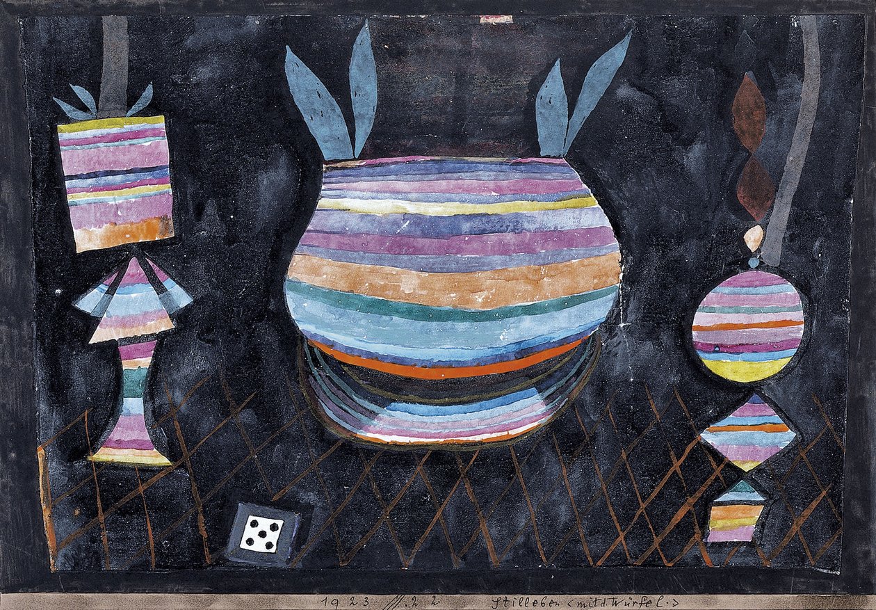Csendélet kockával alkotó: Paul Klee