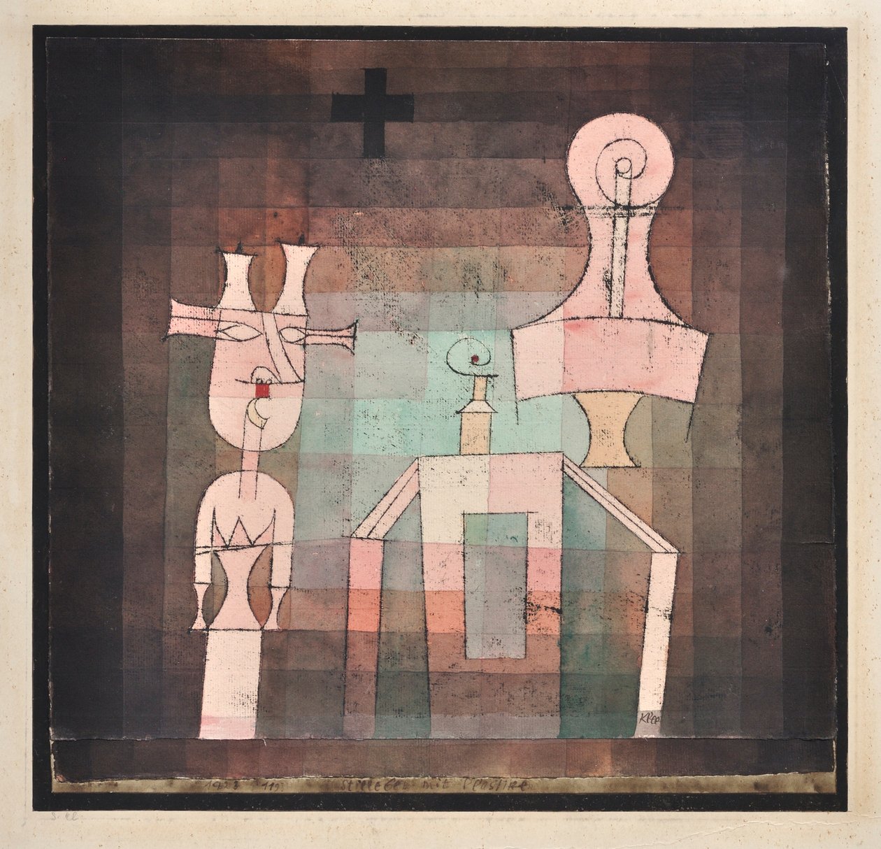 Csendélet szobrokkal Csendélet szobrokkal, 1923. alkotó: Paul Klee