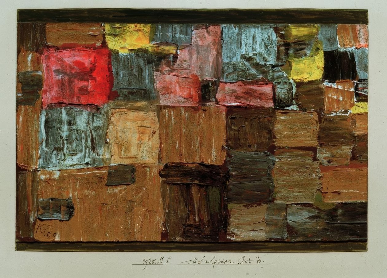 Dél-Alpesi város B. alkotó: Paul Klee