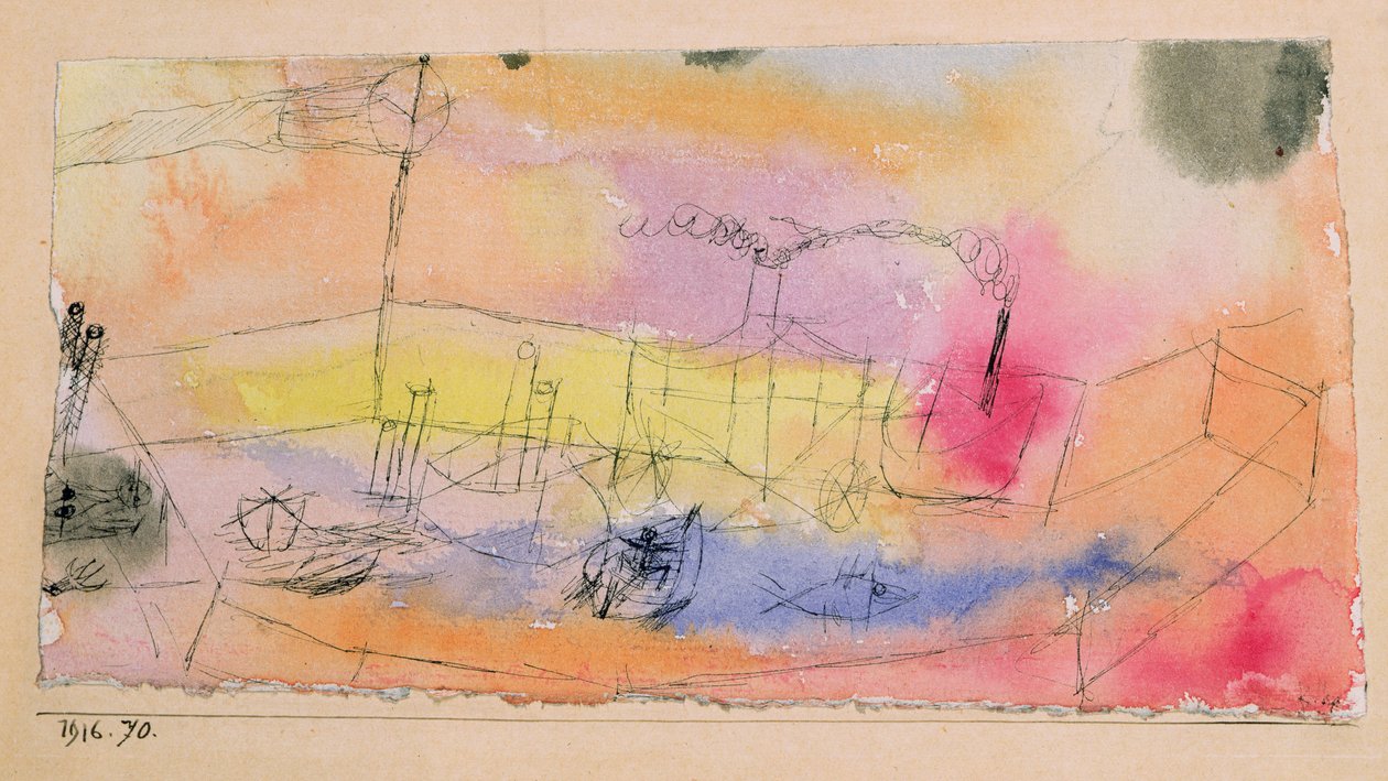 A hal a kikötőben alkotó: Paul Klee