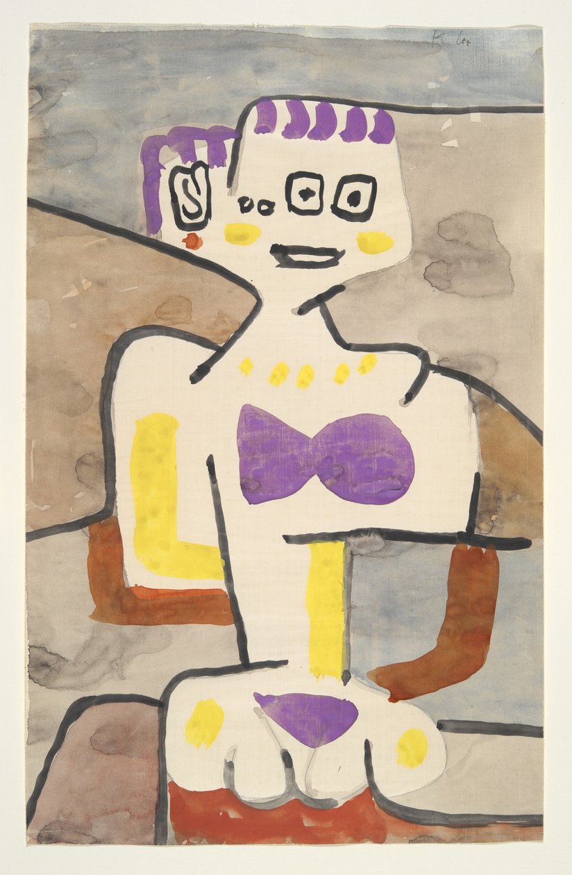 A lány északon, 1939 körül (akvarell) alkotó: Paul Klee