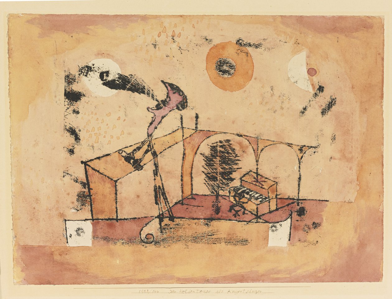 A hőstenor mint koncerténekes, 1922 alkotó: Paul Klee