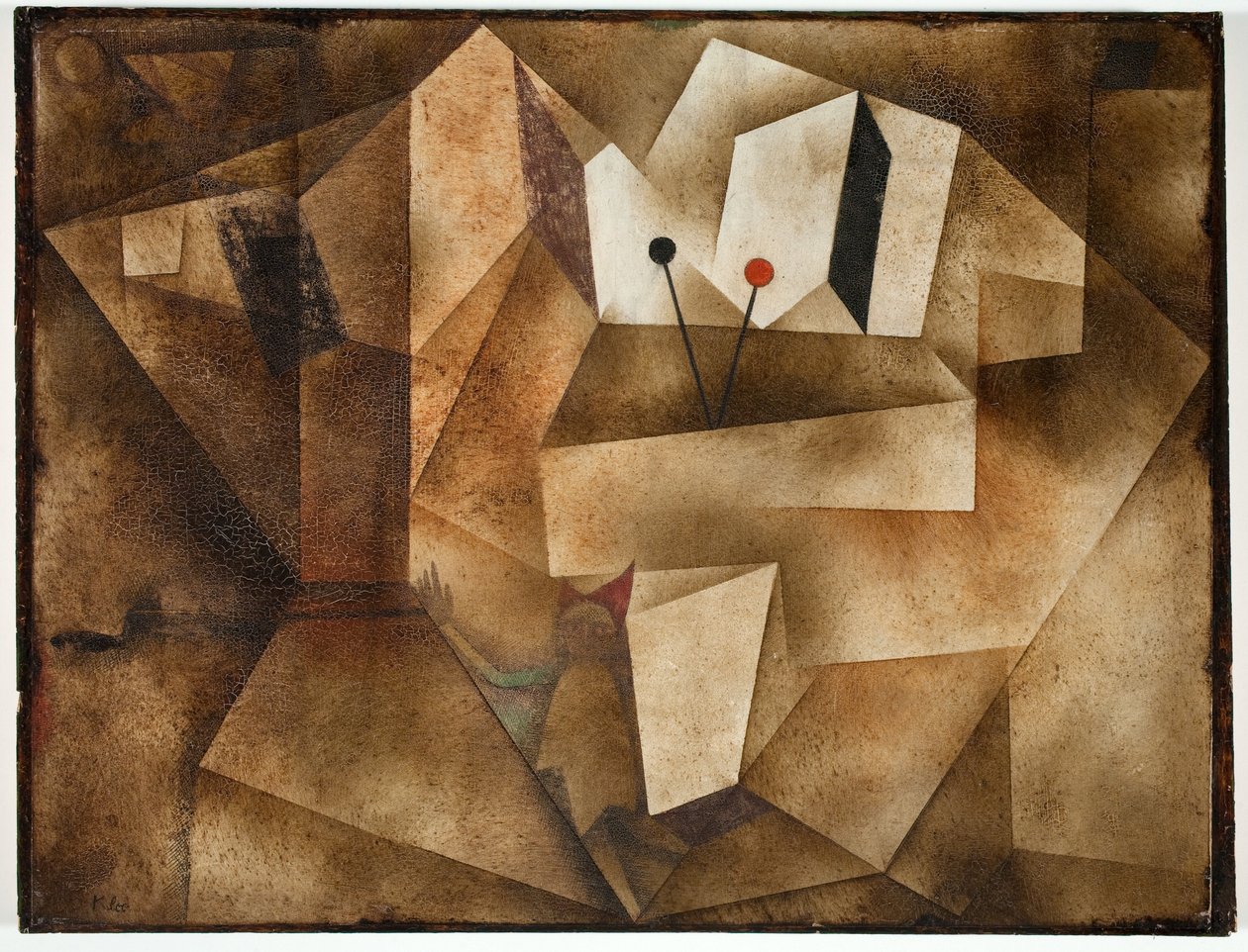 A Kettledrum orgona (Die Paukernorgel) 1930 (olaj, kartonpapír) alkotó: Paul Klee