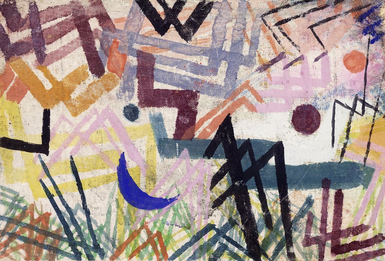 A játék ereje Lech táján; Egy Lech-táj erőinek játéka alkotó: Paul Klee