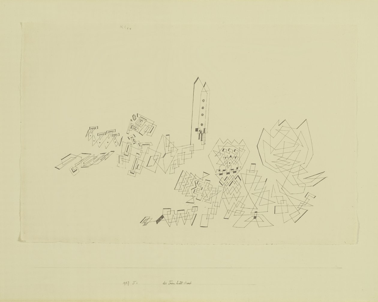A torony ellenáll a támadásnak alkotó: Paul Klee