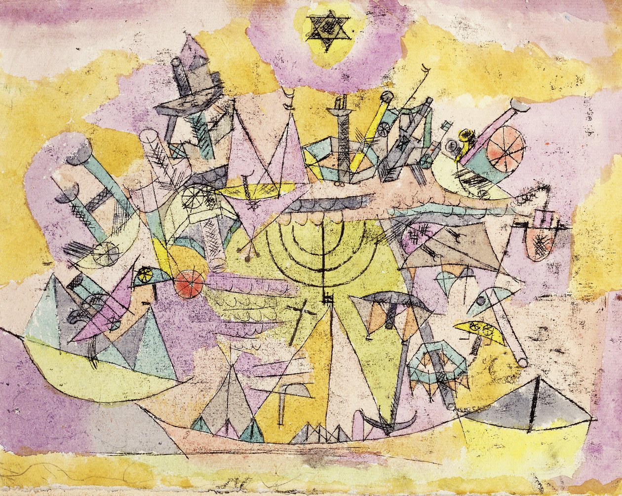 A balszerencsés hajók; Hajók húsvétja alkotó: Paul Klee