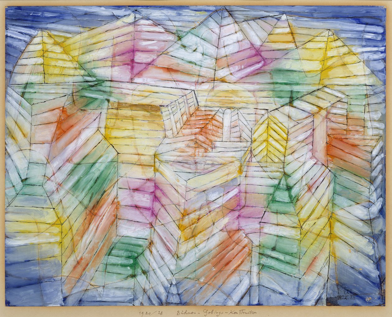 Színház-hegy-építés alkotó: Paul Klee
