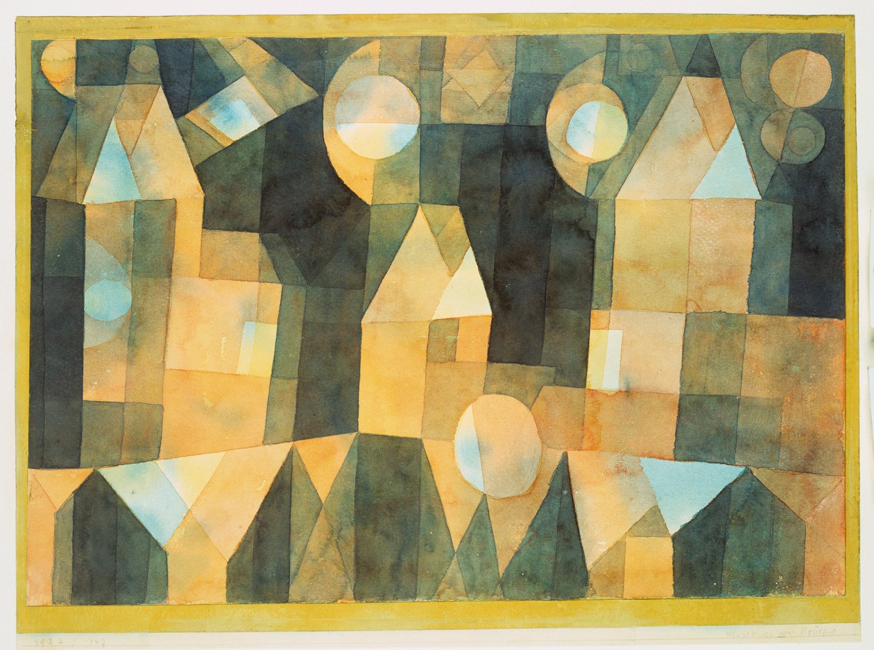 Három ház és egy híd alkotó: Paul Klee