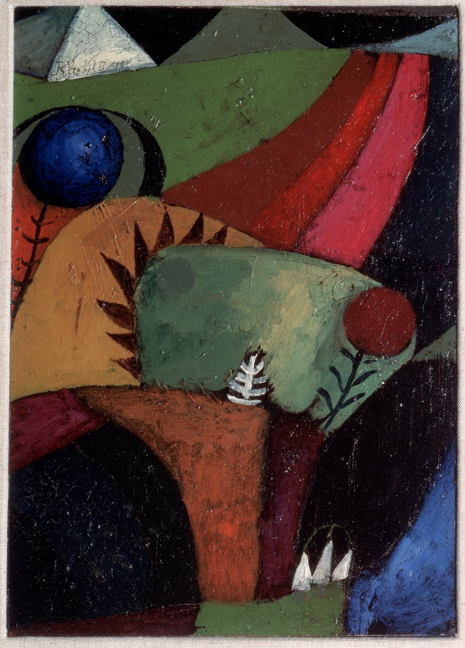 Három harangvirág - festészet alkotó: Paul Klee