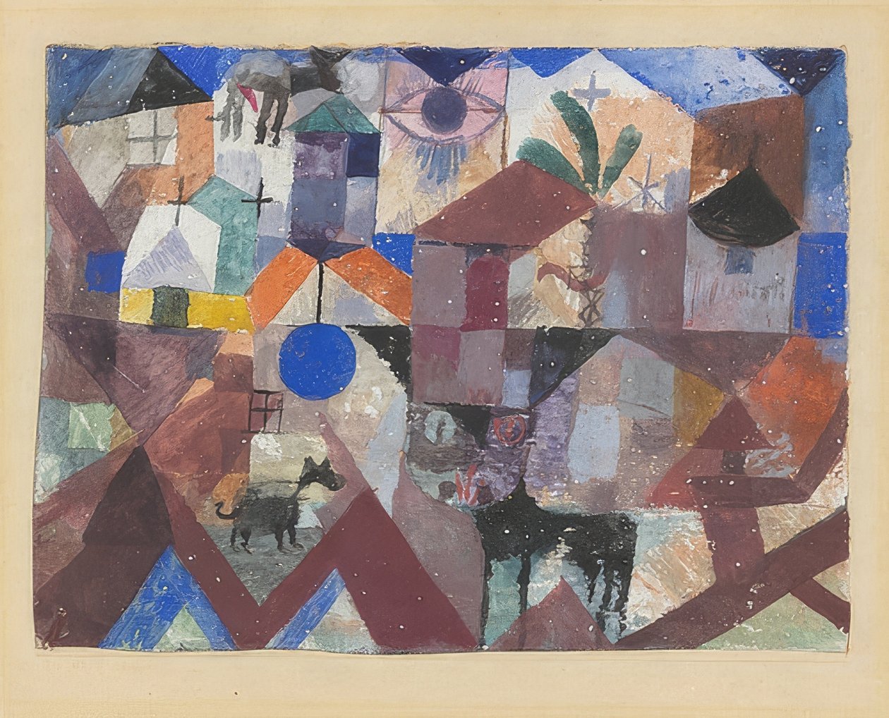 Állatkert. 1918 alkotó: Paul Klee