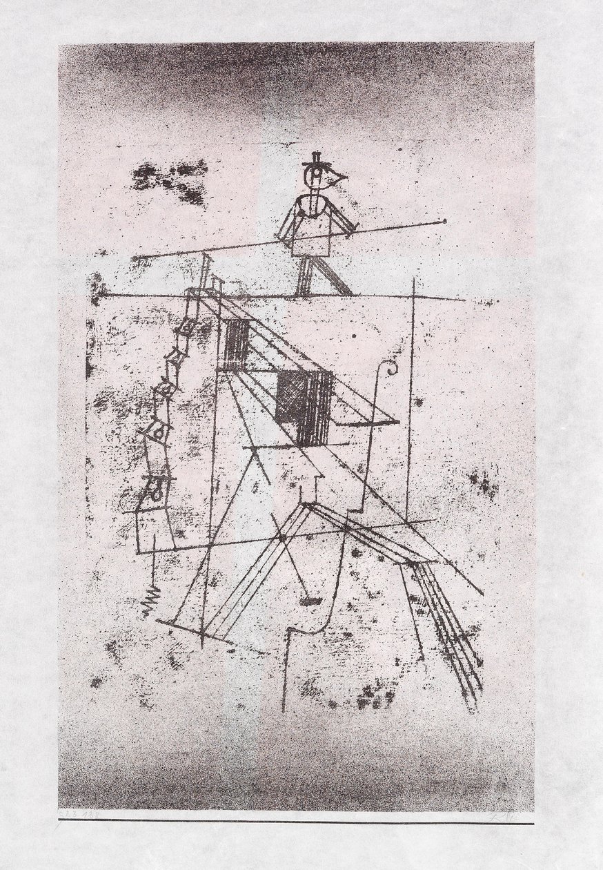 Kötéltáncos, 1923. alkotó: Paul Klee