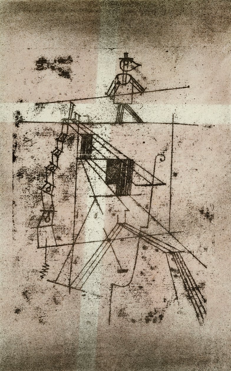 Kötéljáró; Seiltanzer (Kornfeld 95 IV b) alkotó: Paul Klee