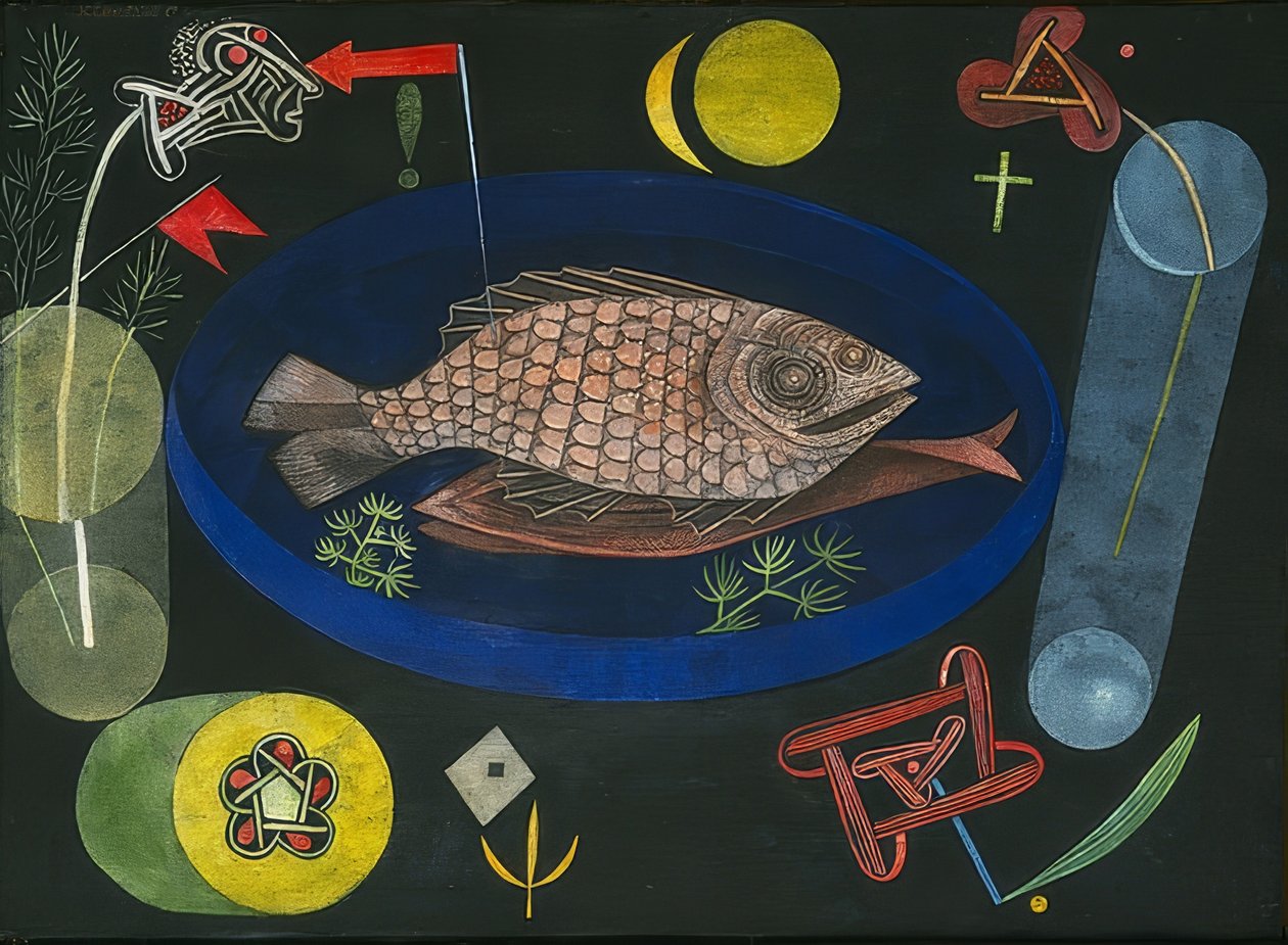 A halak körül. 1926 alkotó: Paul Klee