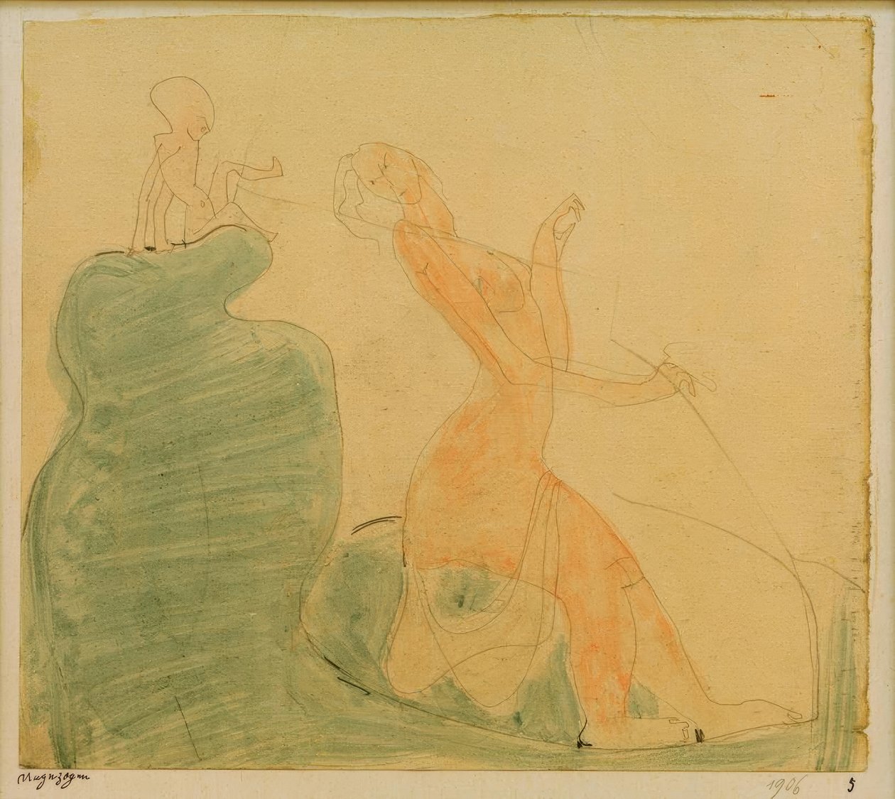 Szemtelen (Aphrodité és a szemtelen Erosz alkotó: Paul Klee