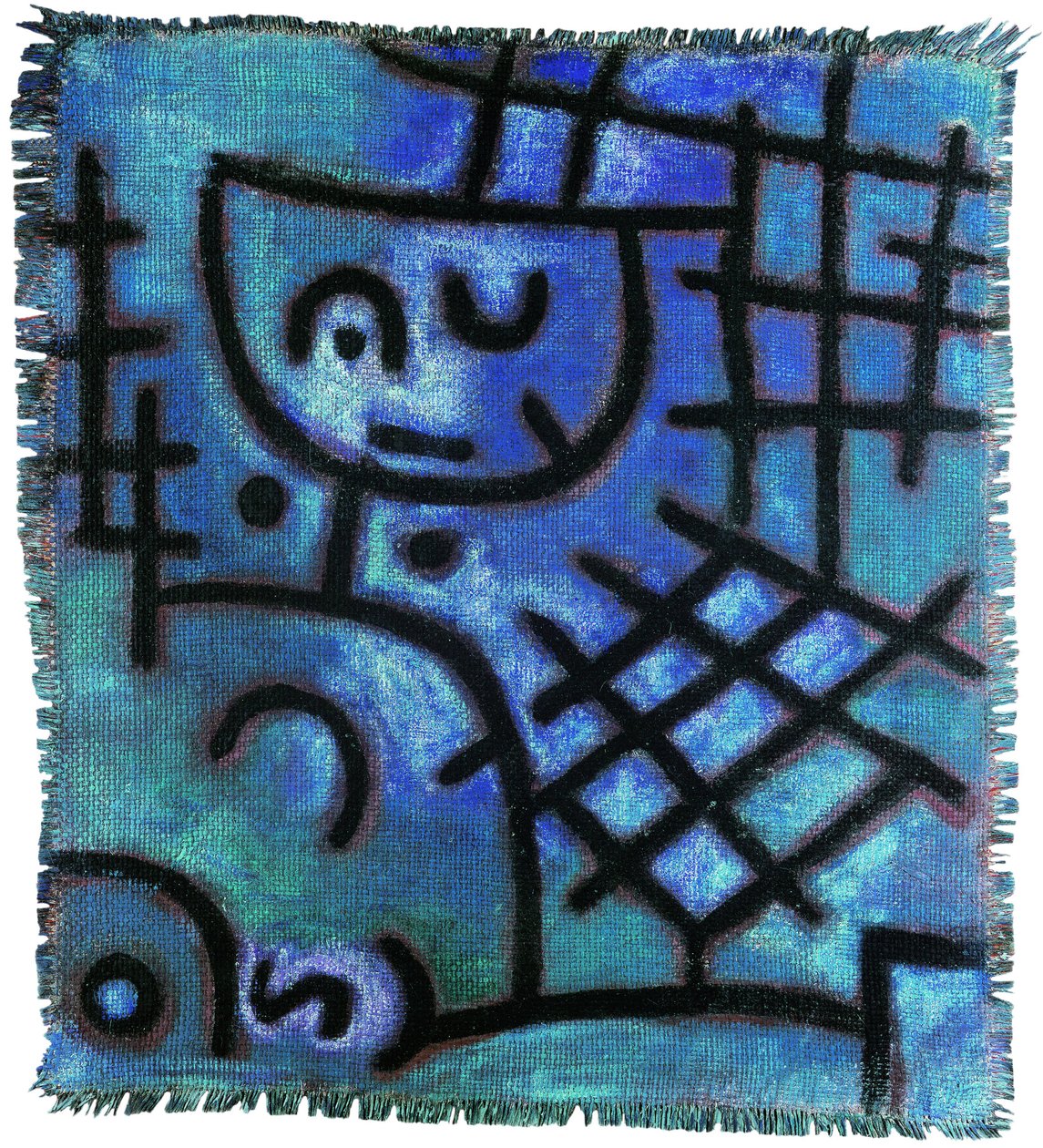 Cím nélkül, 1940 körül (olaj, zsákvászon) alkotó: Paul Klee