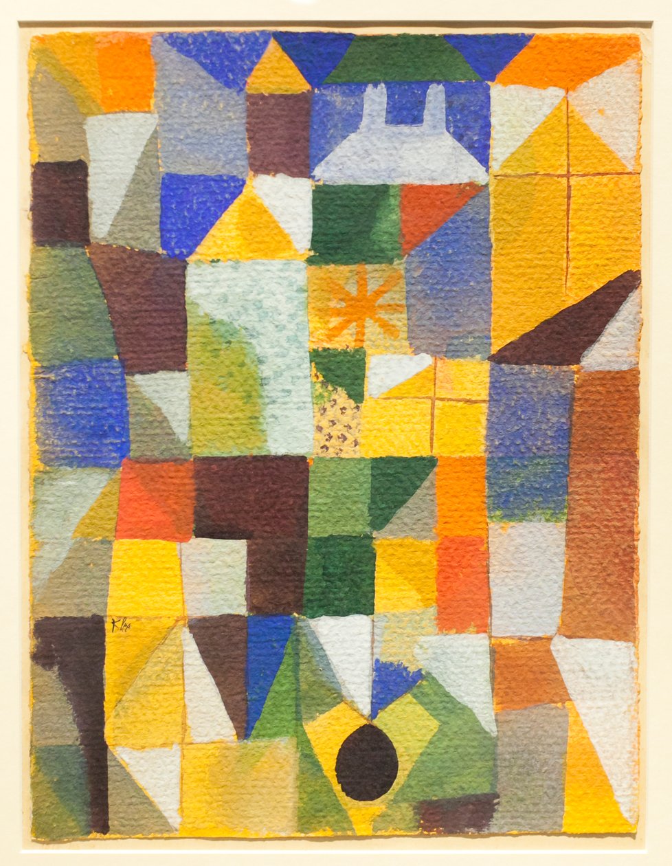 Városi kompozíció sárga ablakokkal alkotó: Paul Klee