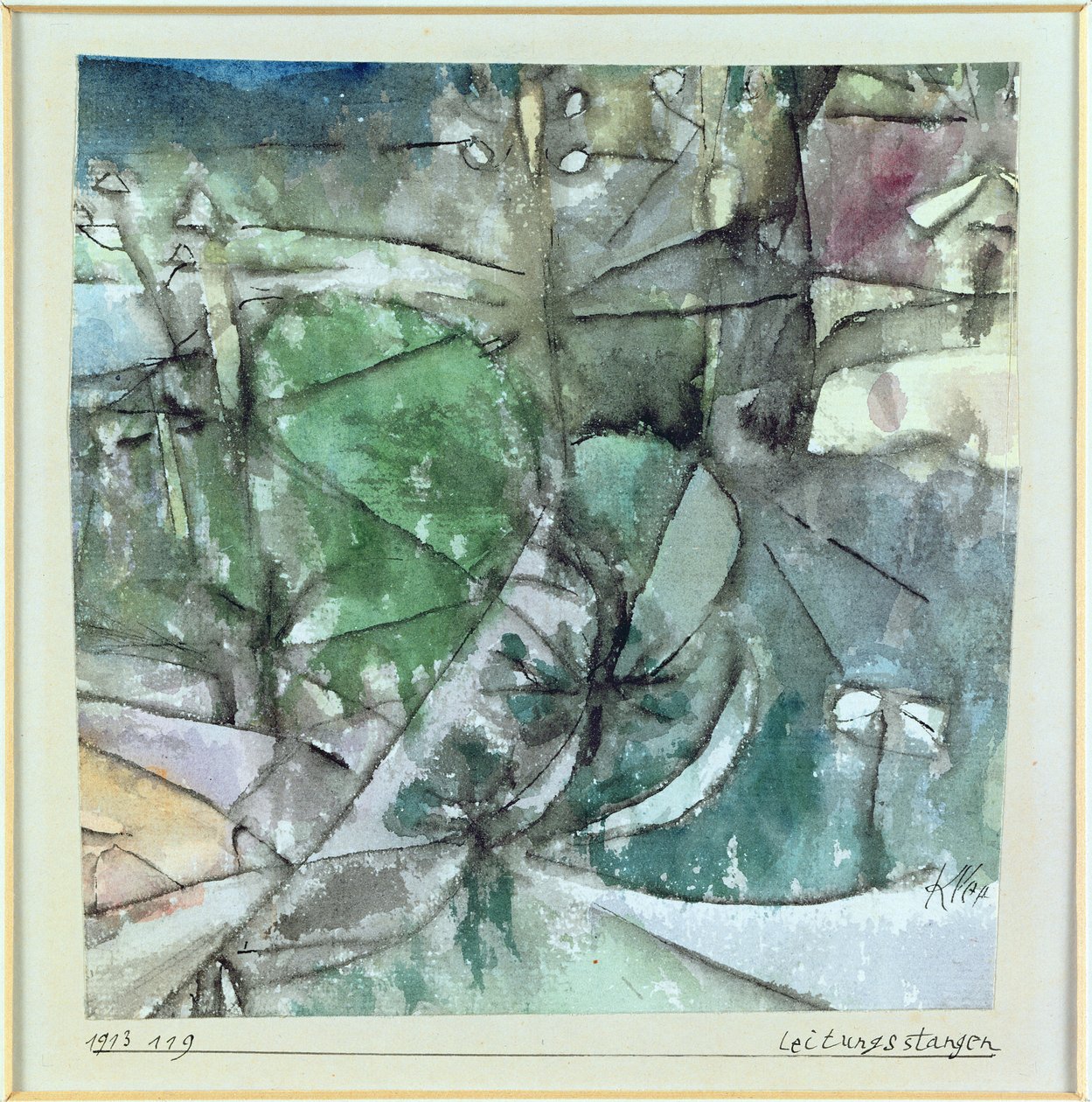 Utility oszlopok alkotó: Paul Klee