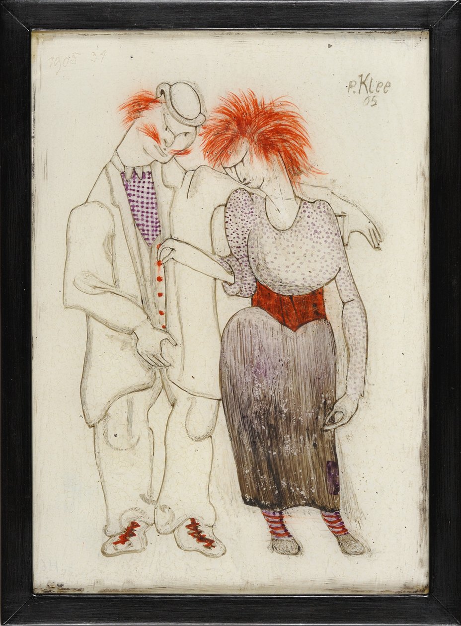 Verkommennes Paar Rossz nemű pár, 1905. alkotó: Paul Klee