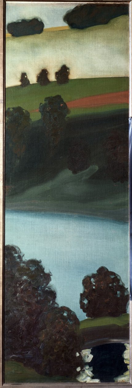 Kilátás az Aar-völgyre, Svájc - festmény alkotó: Paul Klee