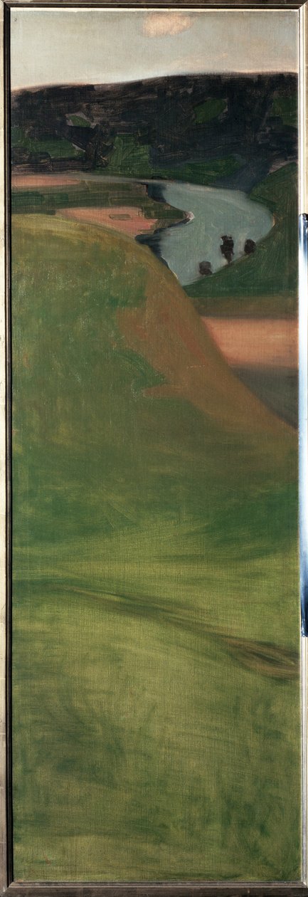 Kilátás az Aar-völgyre, Svájc - festmény alkotó: Paul Klee
