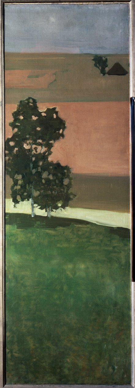 Kilátás az Aar-völgyre, Svájc - festmény alkotó: Paul Klee