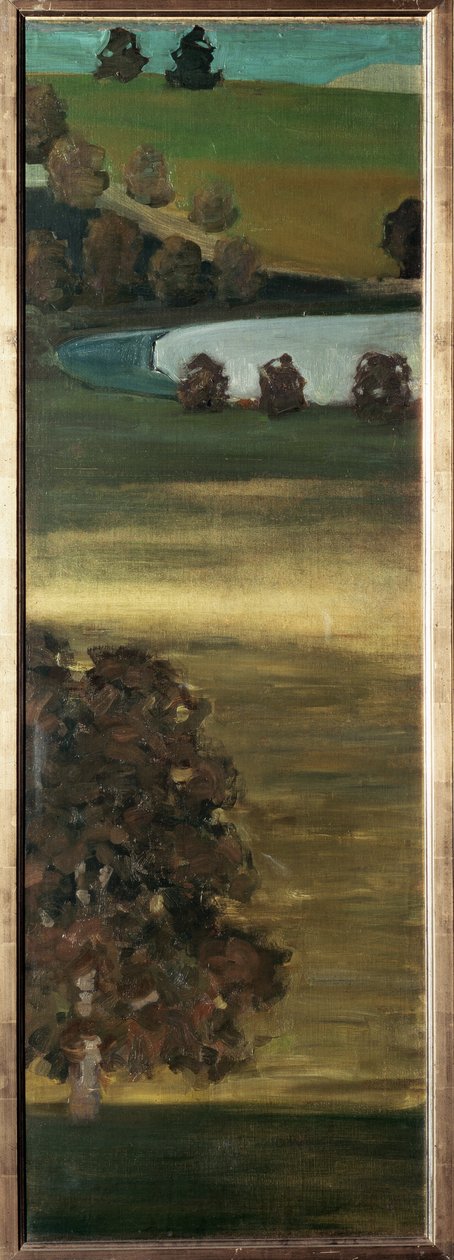 Kilátás az Aar-völgyre, Svájc - festmény alkotó: Paul Klee