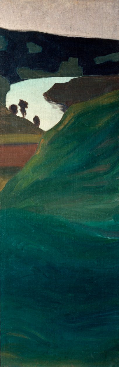 Kilátás az Aar folyó völgyére (Festmény alkotó: Paul Klee