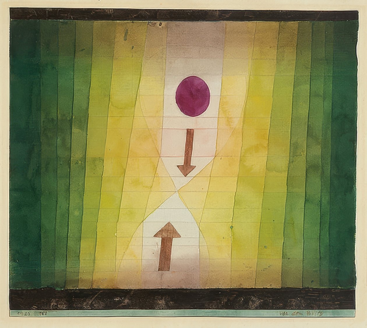 A villámlás előtt. 1923,150 alkotó: Paul Klee