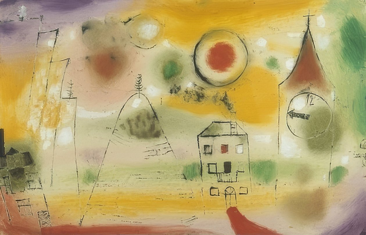 Téli nap, dél előtt. 1922 alkotó: Paul Klee