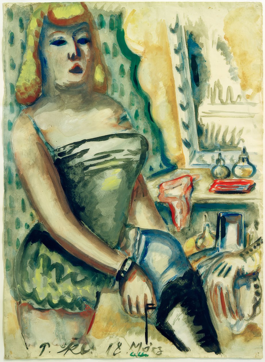 A ruhatárban alkotó: Paul Kleinschmidt