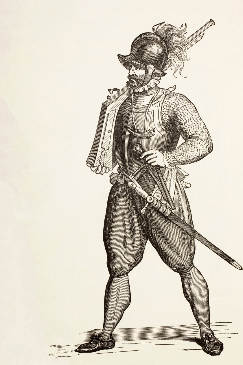 Arquebusier A 16. század. alkotó: Paul Lacroix