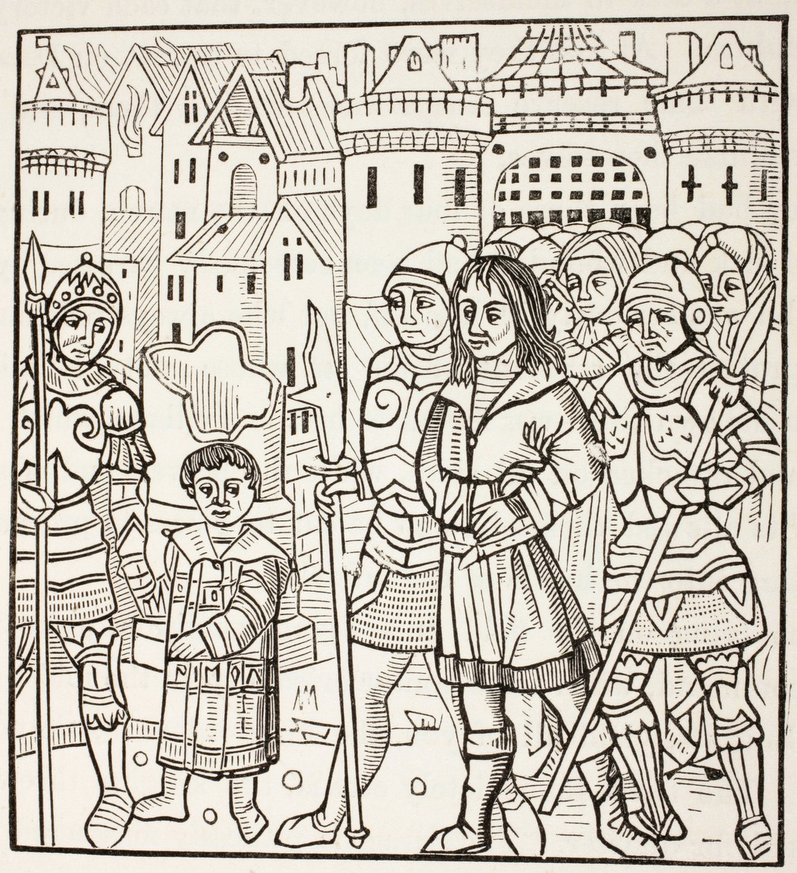 Szent Lajos király, Ix. Lajos francia király és két testvére, Alfonz és Károly a szaracénok fogságába esnek a fariszkuri csata után, 1250 áprilisában, a hetedik keresztes hadjárat során. alkotó: Paul Lacroix