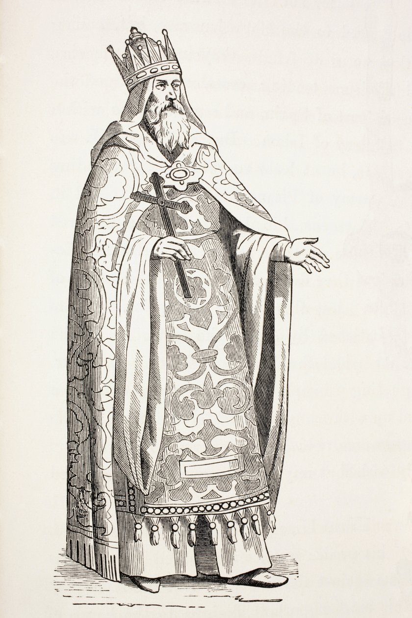 Prester John, más néven Johannes presbiter. alkotó: Paul Lacroix
