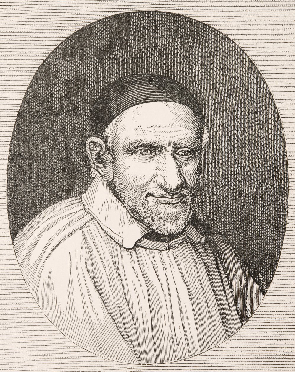 Szent Vince De Paul 1581 - 1660. Francia katolikus pap és szent. Simon Francois műve után. alkotó: Paul Lacroix