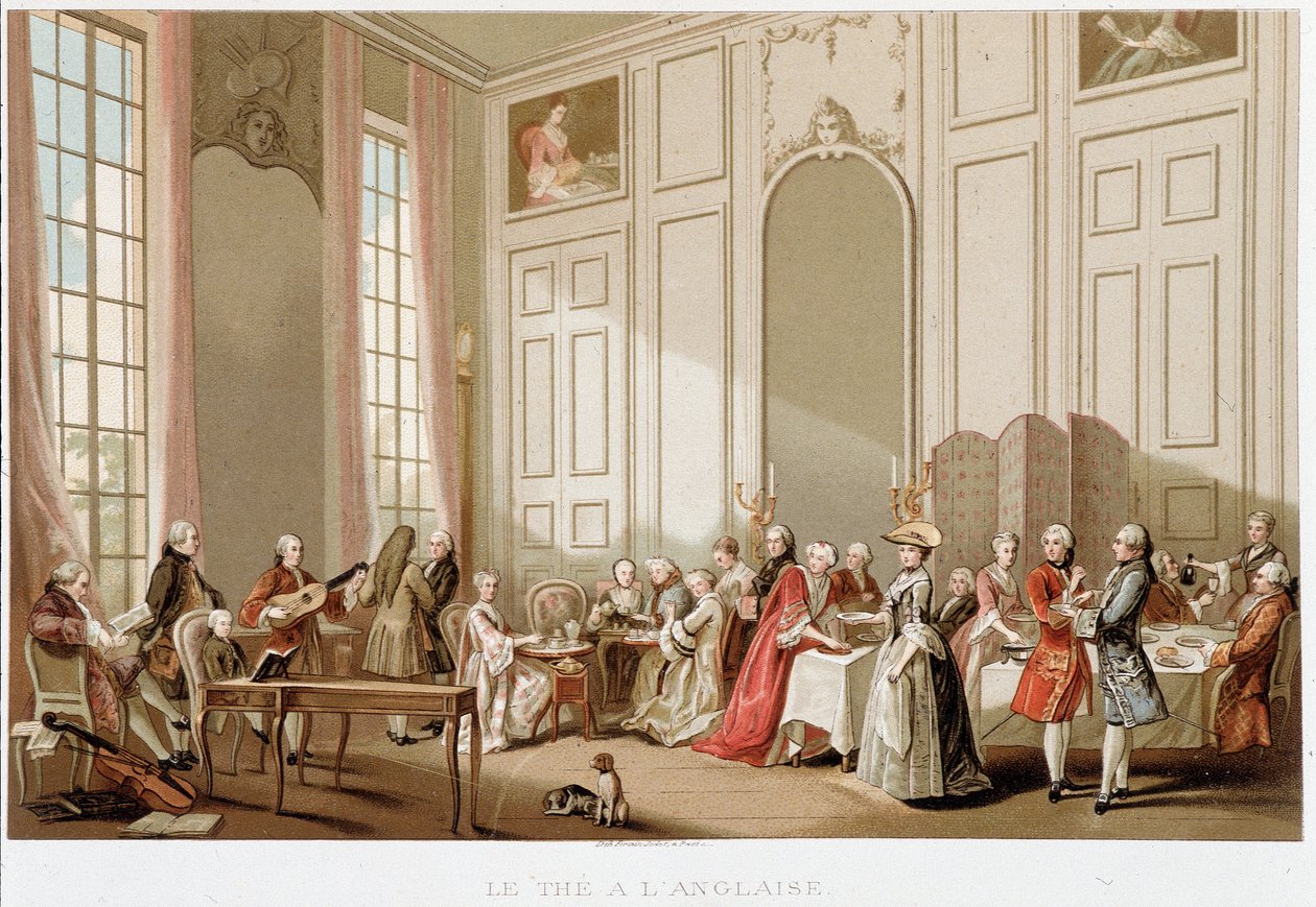 Az angol stílus, „” 18. század – Intézmények: szokások és jelmezek, Franciaország 1700-1789”, Paul Lacroix alkotó: Paul Lacroix