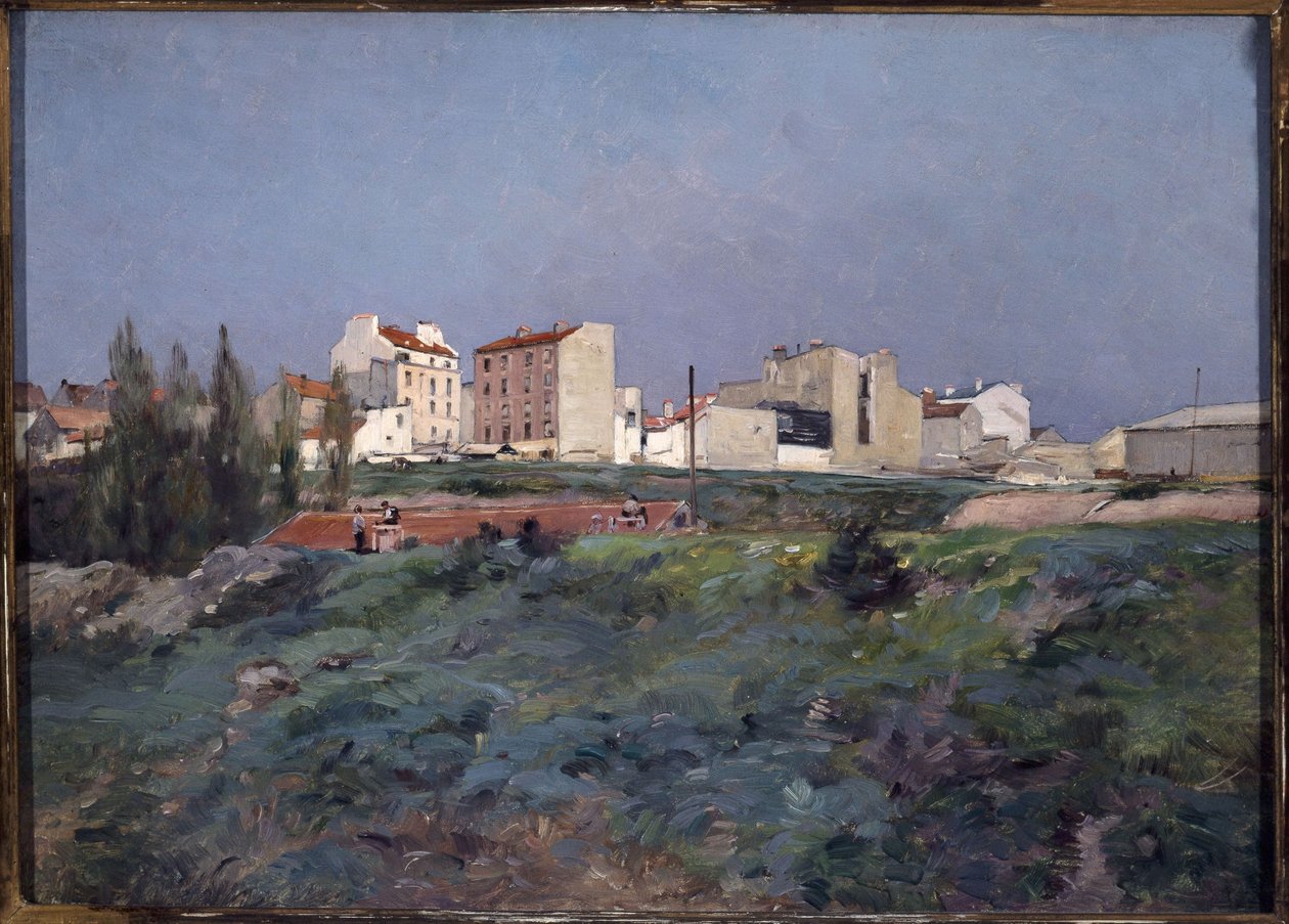 A Bièvre-völgy, a rue de Tolbiac bal oldalán alkotó: Paul Léon Felix (attr. to) Schmitt