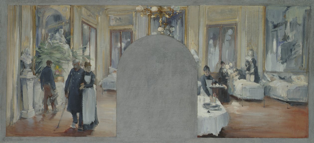A Theatre Francais belseje, 1871 alkotó: Paul Louis Delance