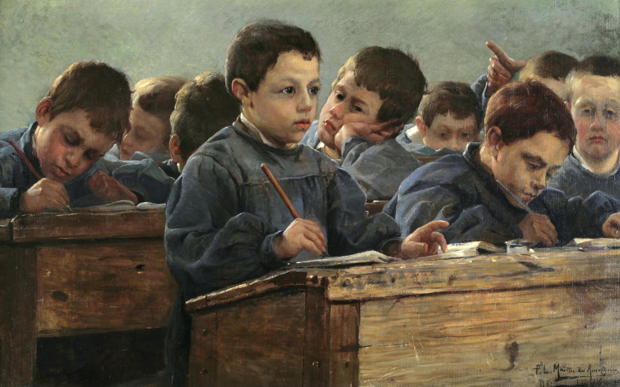 Az osztályteremben, 1886. alkotó: Paul Louis Martin des Amoignes