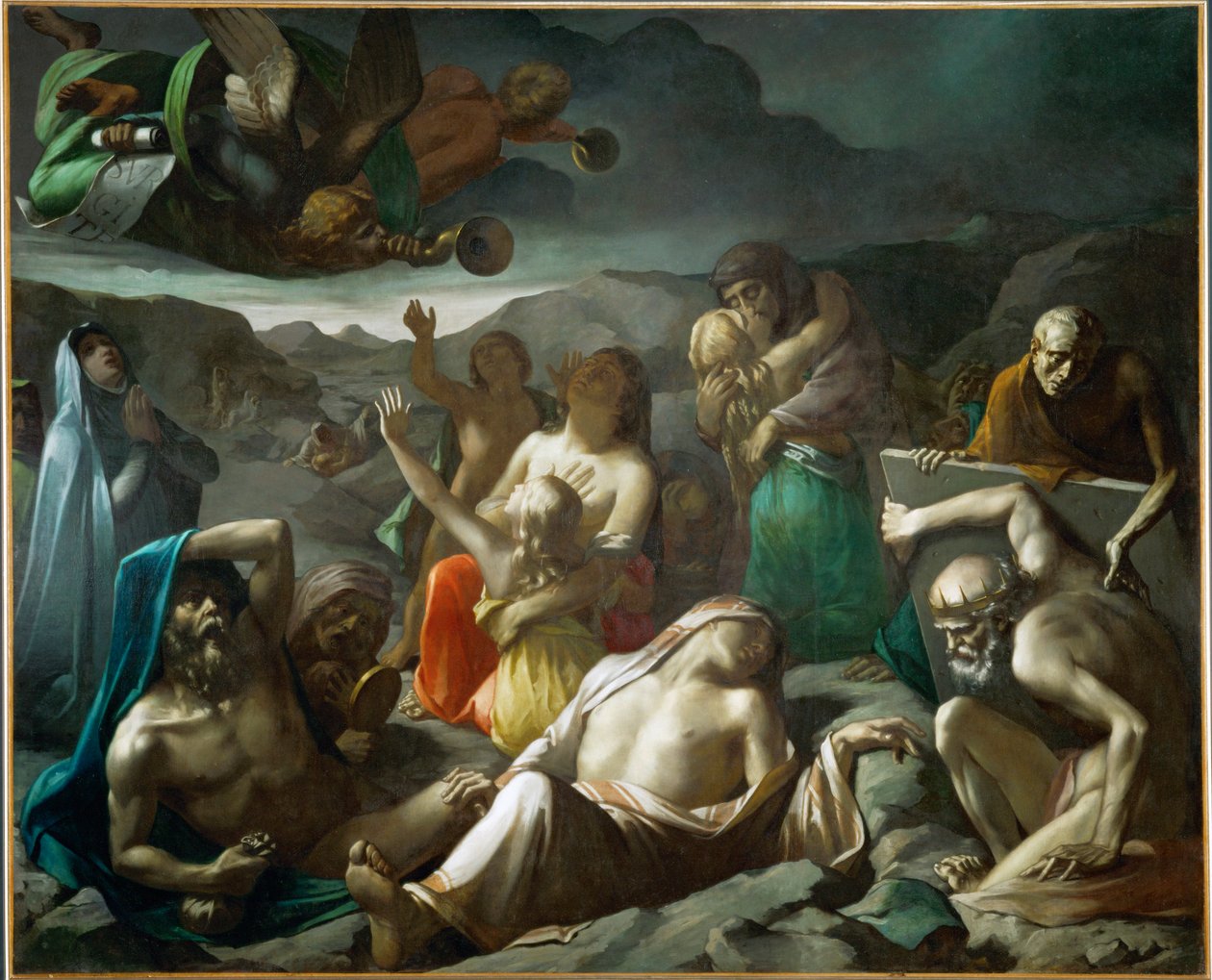 La resurrection des morts (festmény, vászon) alkotó: Paul Marc Joseph Chenavard