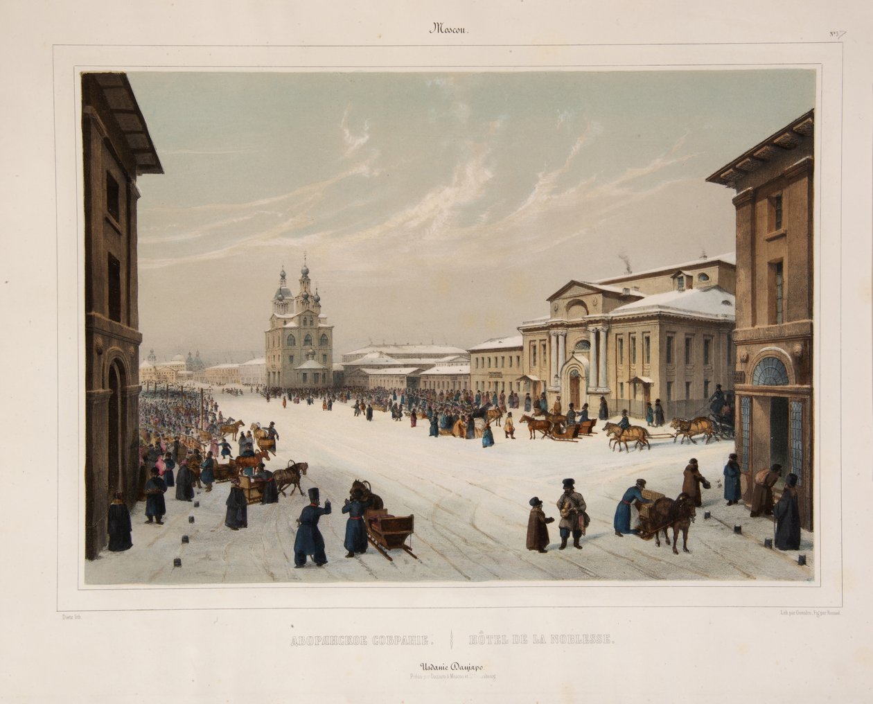A Moszkvai Nemesi Ház gyűlése, 1840-es évek alkotó: Paul Marie Roussel