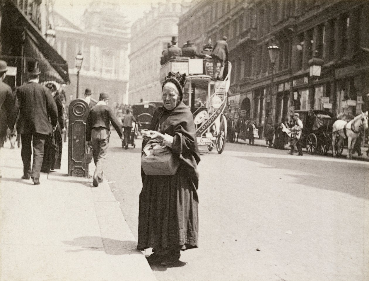 Gyufaárus, Ludgate Hill, London, 1893 alkotó: Paul Martin