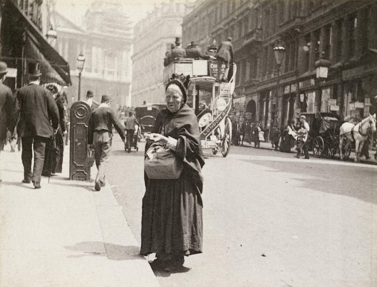 A gyufaárus, Ludgate Hill, 1893 alkotó: Paul Martin