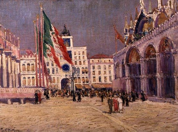 Fesztiválnap, 1925 körül (olaj, vászon) alkotó: Paul Mathieu
