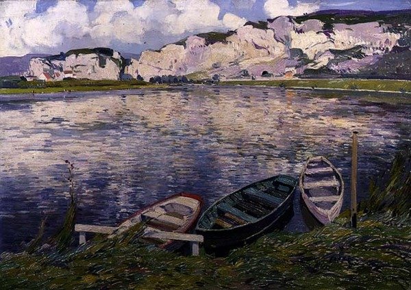 The Cliffs (olaj, vászon) alkotó: Paul Mathieu