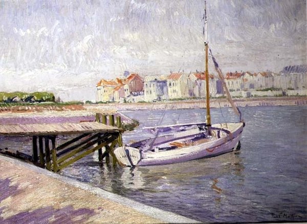 The Landing Stage, 1925 körül (olaj, vászon) alkotó: Paul Mathieu