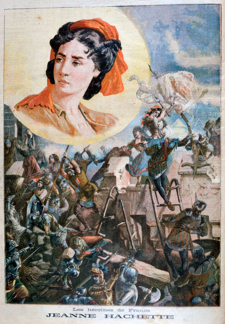 Jeanne Hachette francia hősnő, 1894 alkotó: Paul Merwart